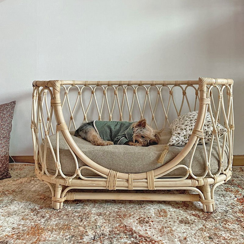 Pet Bed Handmade Rattan Woven