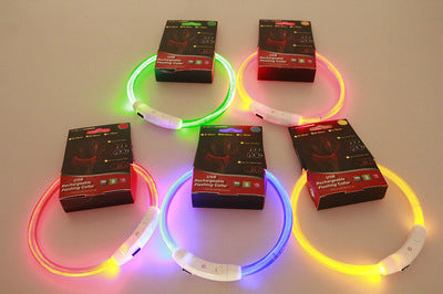 Pet Flashing Collar USB Rechargeable