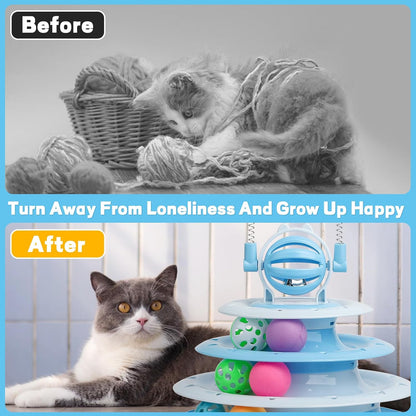 Cat Toys For Indoor Cats Kitten Toys Interactive Cat Toy Cat Puzzle Toy Cat Ball Toy