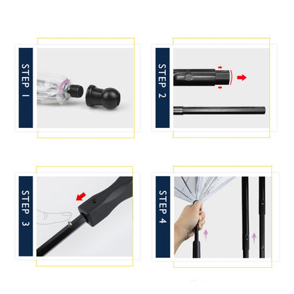 Dog Transparent Umbrella With Traction Chain Removable Umbrella